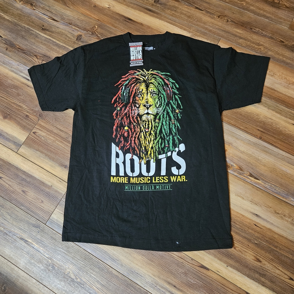 Million Dolla Motive Black Roots Graphic T-Shirt